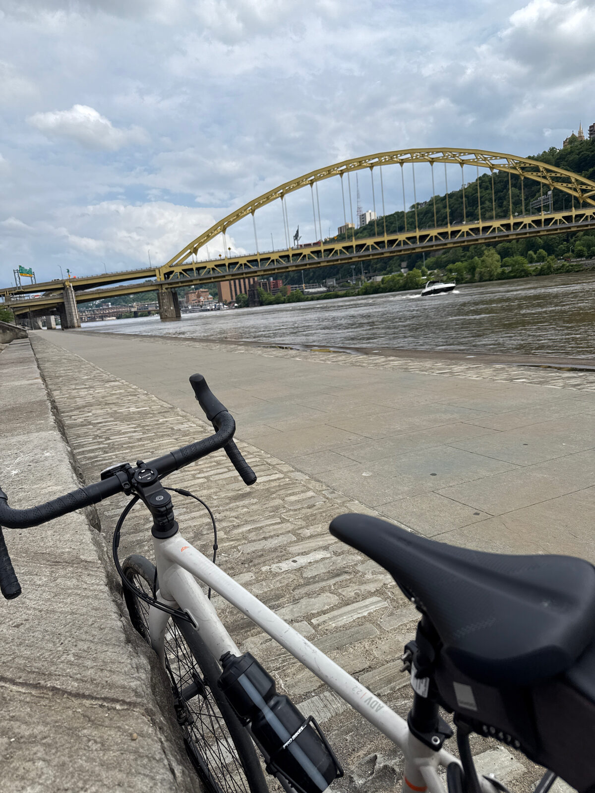 Biking the Three Rivers Heritage Trail from Millvale toward the city